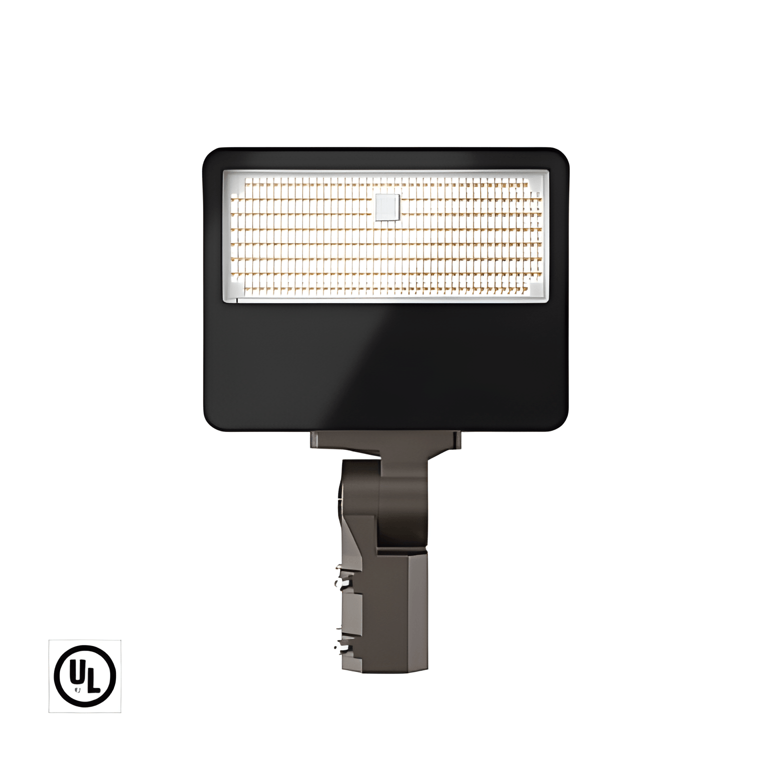 AAB TEC field angle adjustable LED floodlight with DS Slipfitter mounting bracket, showcasing 5x5/6x6/7x7 beam angle adjustability and advanced refractive optics