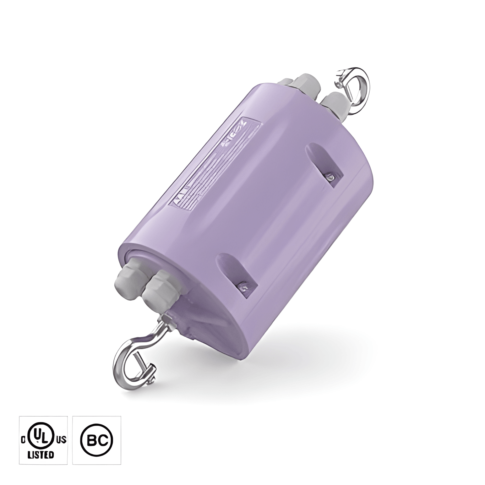 A-EP40RS 40W emergency LED driver full product view with built-in junction box, test button, LED indicator and signal receiver, showcasing IP69K/IP65 rated housing and compact design