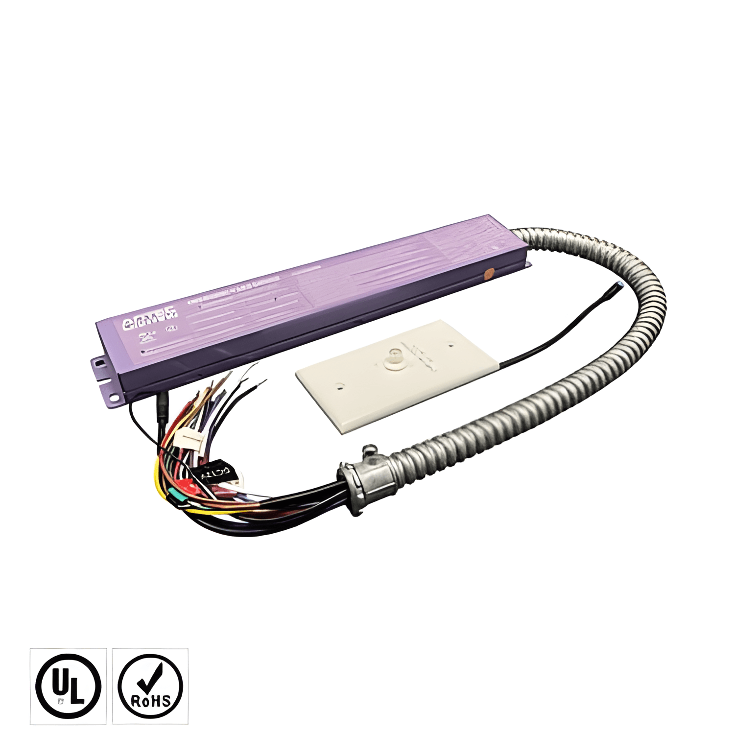 AN-EP15W-02 emergency LED driver with full dimension marking 328X50X23.8MM and mounting center 315mm